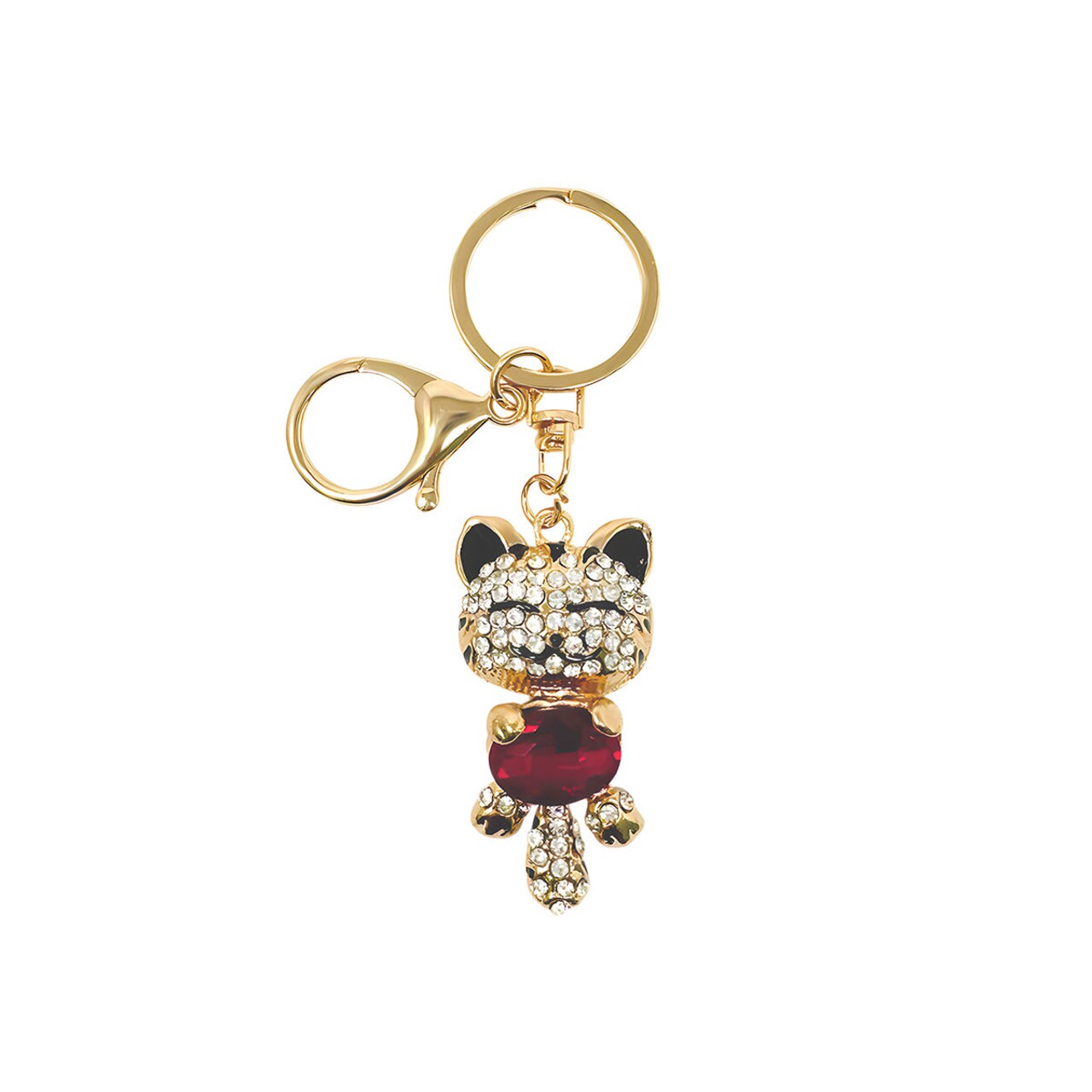 Wrapables Crystal Bling Key Chain Keyring with Tassel Car Purse Handbag Pendant